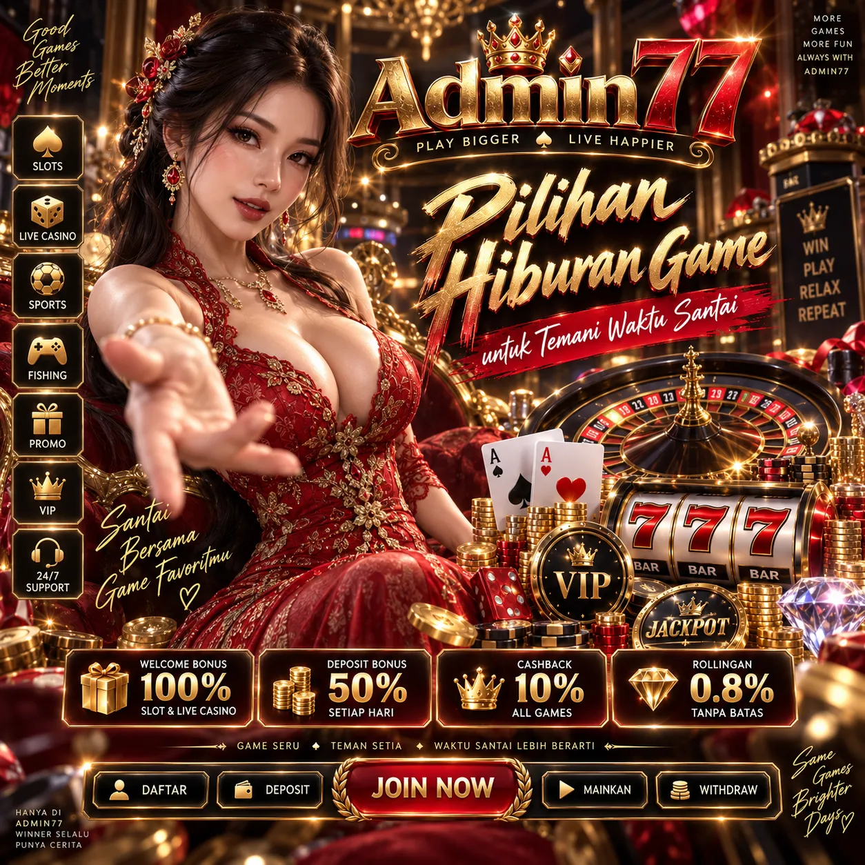 Banner hiburan game Admin77